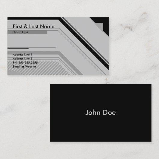 hightech professional visitekaartje (Voorkant / Achterkant)