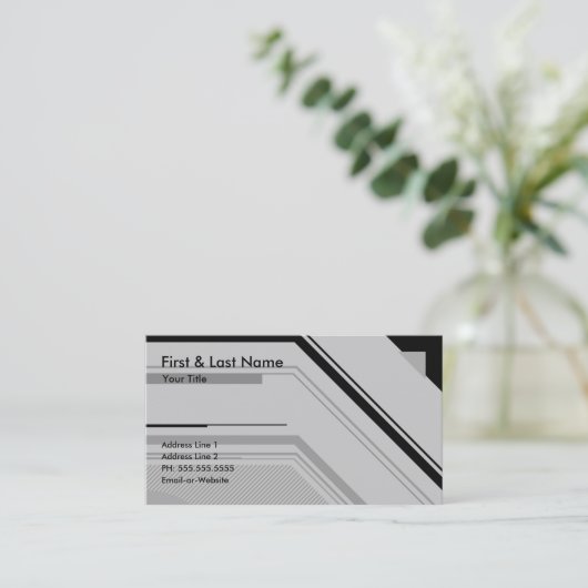 hightech professional visitekaartje (Staand voorkant)