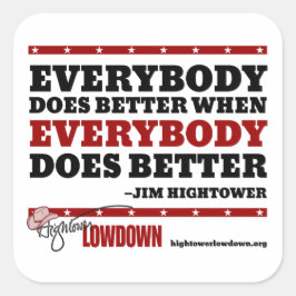 Hightower Lowdown: iedereen doet het beter (Sticke Vierkante Sticker