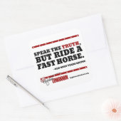 Hightower Lowdown: Spreek de waarheid (Sticker) Vierkante Sticker (Envelop)