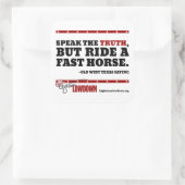 Hightower Lowdown: Spreek de waarheid (Sticker) Vierkante Sticker (Tas)