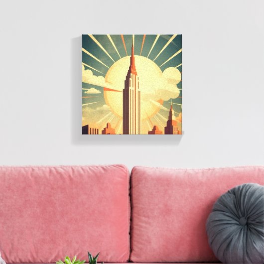 Hightower Sunrise Canvas Afdruk (Insitu (Woonkamer))