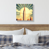 Hightower Sunrise Canvas Afdruk (Insitu (Slaapkamer))