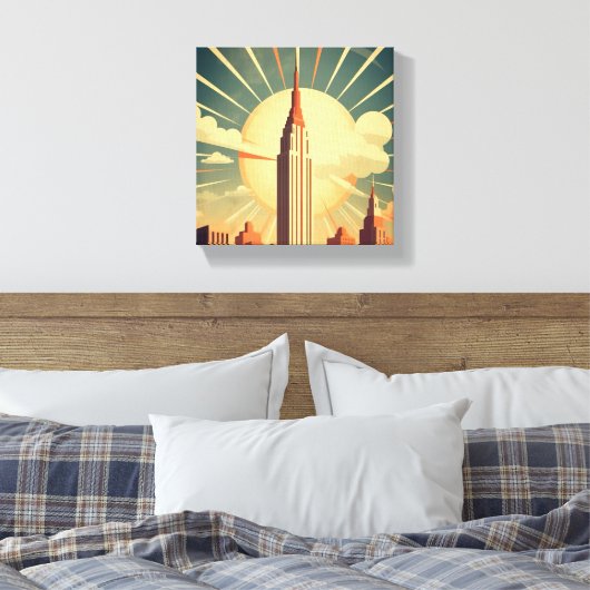 Hightower Sunrise Canvas Afdruk (Insitu (Slaapkamer))