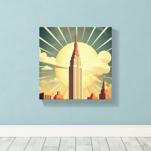 Hightower Sunrise Canvas Afdruk (Insitu (Houten vloer))