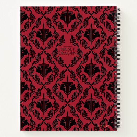 Hightower Vs. Targaryen Helmet Pattern Notitieboek (Achterkant)