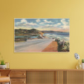 Highway 101 aan de kust van Californië ViewState Canvas Afdruk (Insitu (Woonkamer))