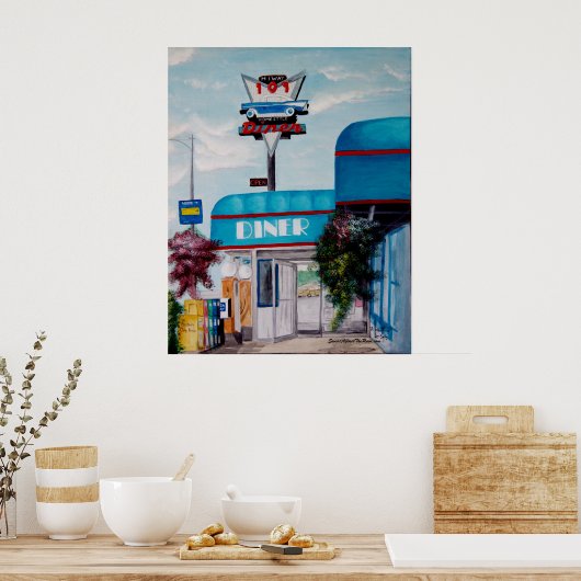 Highway 101 Diner Poster (Keuken)