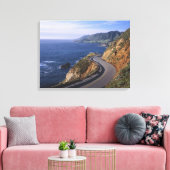 Highway 1 langs de Californische kust nabij Canvas Afdruk (Insitu (Woonkamer))