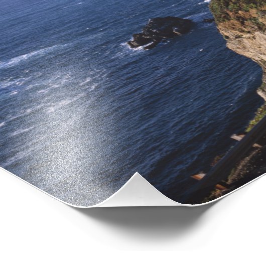 Highway 1 langs de Californische kust nabij Foto Afdruk (Hoek)