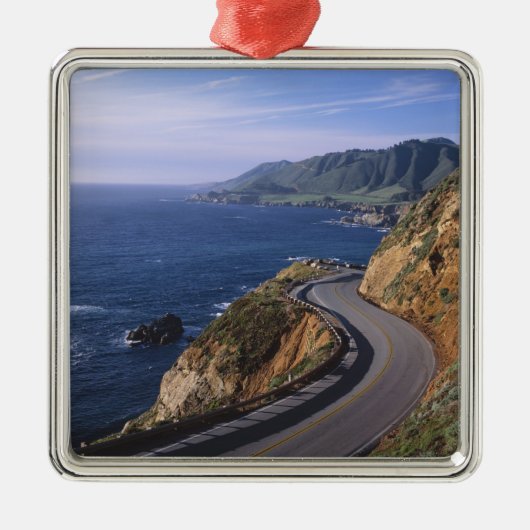 Highway 1 langs de Californische kust nabij Metalen Ornament (Voorkant)