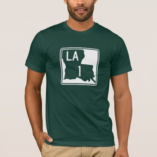 Highway 1, Louisiana, Verenigde Staten T-shirt (Voorkant)