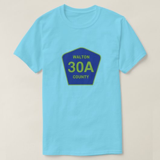 Highway 30A-teken Walton County Florida shirt (Design voorkant)