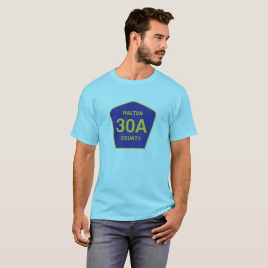 Highway 30A-teken Walton County Florida shirt (Voorkant volledig)