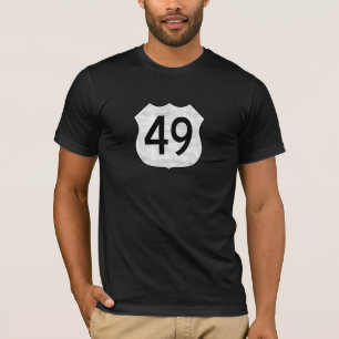 Highway 49 Route Sign T-shirt