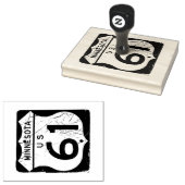 Highway 61 Sign Rubberstempel (Gestempeld)