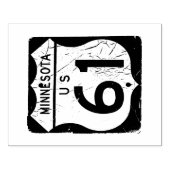 Highway 61 Sign Rubberstempel (Afrduk)