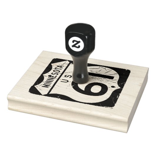 Highway 61 Sign Rubberstempel (Stempel)