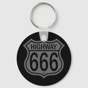 Highway 666 sleutelhanger