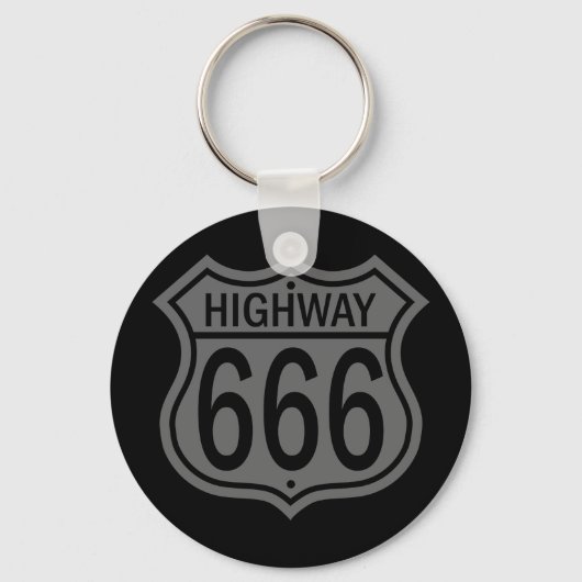 Highway 666 sleutelhanger (Voorkant)