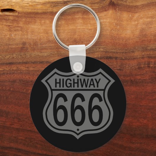 Highway 666 sleutelhanger (Voorkant)