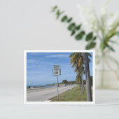 Highway A1A South Sign Foto in Key West Florida Briefkaart (Staand voorkant)