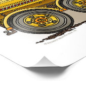 Highway Dump Truck Foto Afdruk (Hoek)