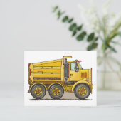 Highway Dump Truck Post Card Briefkaart (Staand voorkant)