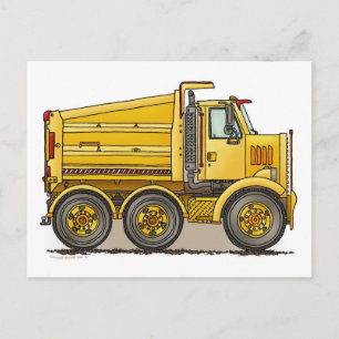 Highway Dump Truck Post Card Briefkaart