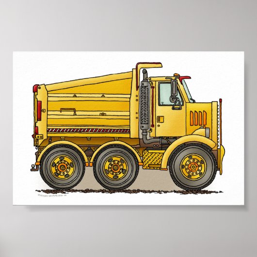 Highway Dump Truck Poster (Voorkant)