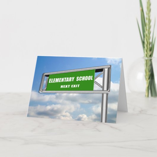 Highway ExitSign Afstuderen Basisschool Volgende (Voorkant)