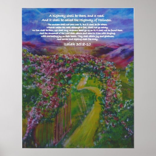 Highway of Holiness Prophetic Art van Andrea Riley Poster (Voorkant)