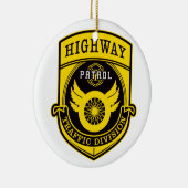Highway Patrol Keramisch Ornament (Rechts)