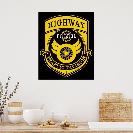 Highway Patrol Poster (Keuken)