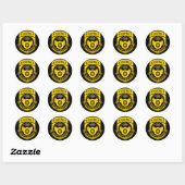 Highway Patrol Ronde Sticker (Vel)