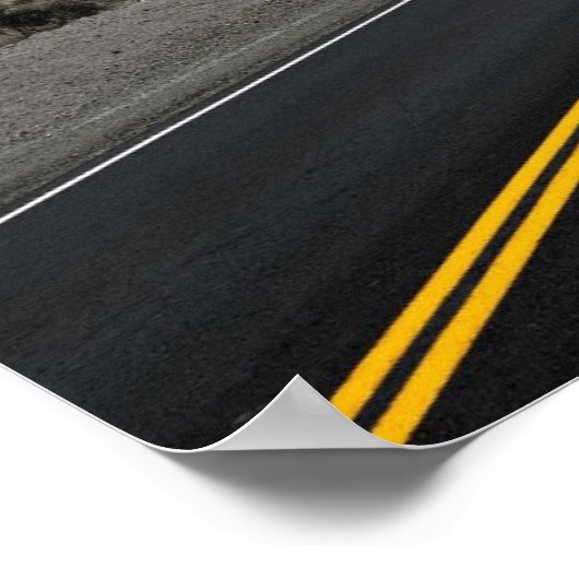 Highway Road - Wave Crests California Poster (Hoek)