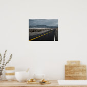 Highway Road - Wave Crests California Poster (Keuken)