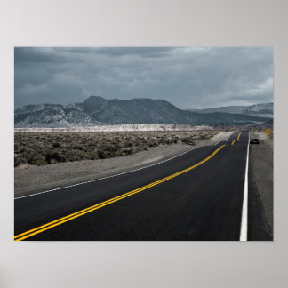 Highway Road - Wave Crests California Poster