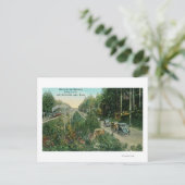 Highway Scene bij Amerikaans meer Briefkaart (Staand voorkant)