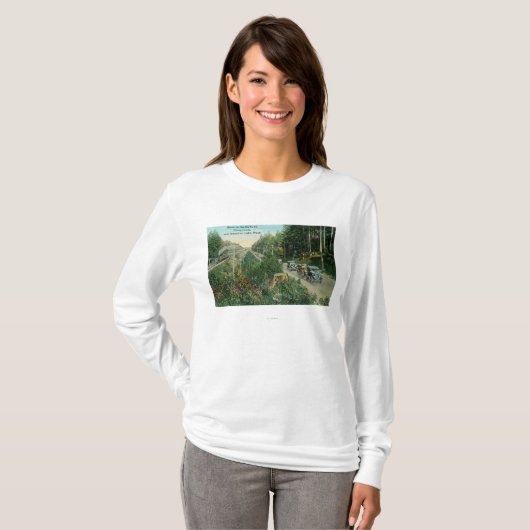Highway Scene bij Amerikaans meer T-shirt (Voorkant volledig)