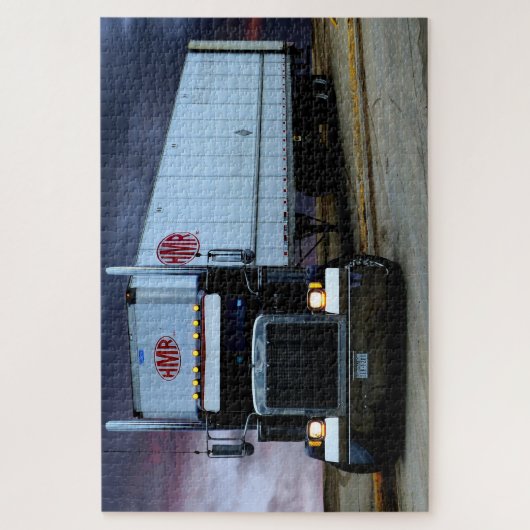 Highway Semi Truck Legpuzzel (Verticaal)