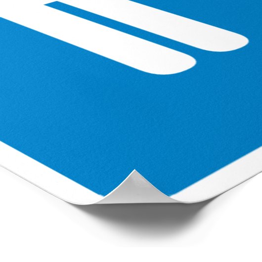 Highway Sign. Facilities Restroom Poster (Hoek)