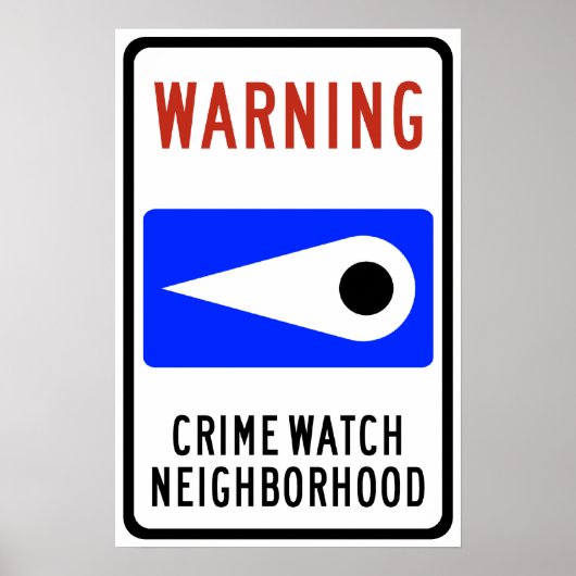 Highway Sign van Crime Watch Poster (Voorkant)