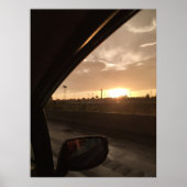 Highway Sunrise Poster (Voorkant)