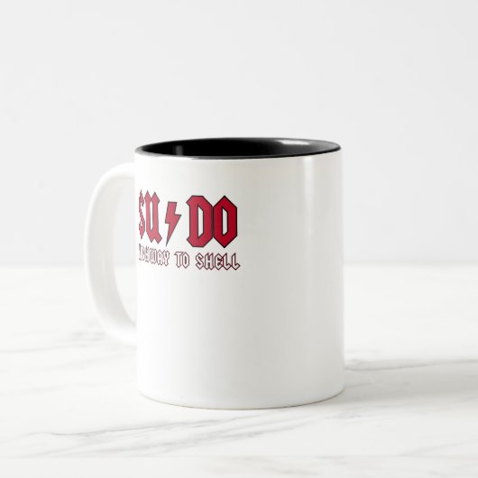 Highway to shell tweekleurige koffiemok (Voorkant links)