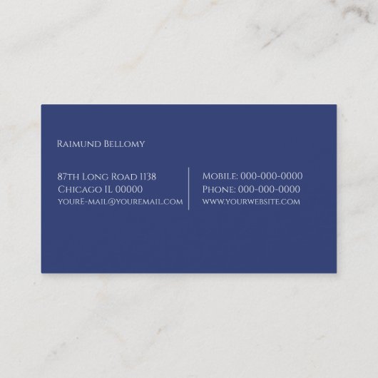 Highway Visitekaartje (Achterkant)