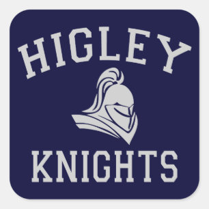 Higley Knights Vierkante Sticker