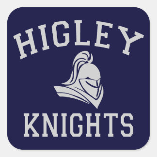 Higley Knights Vierkante Sticker