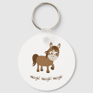 Hih, Hih, Hih! Mooie Paard Sleutelhanger