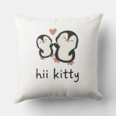 hii kitty cute pillowcase kussen (Achterkant)